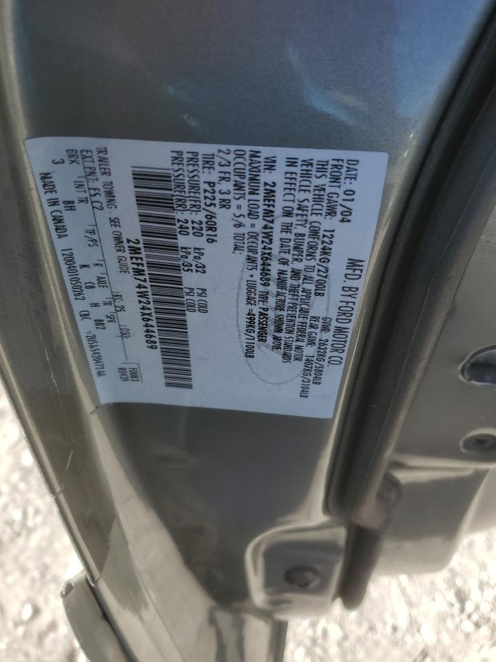 2004 Mercury Grand Marquis Gs VIN: 2MEFM74W24X644689 Lot: 83379424