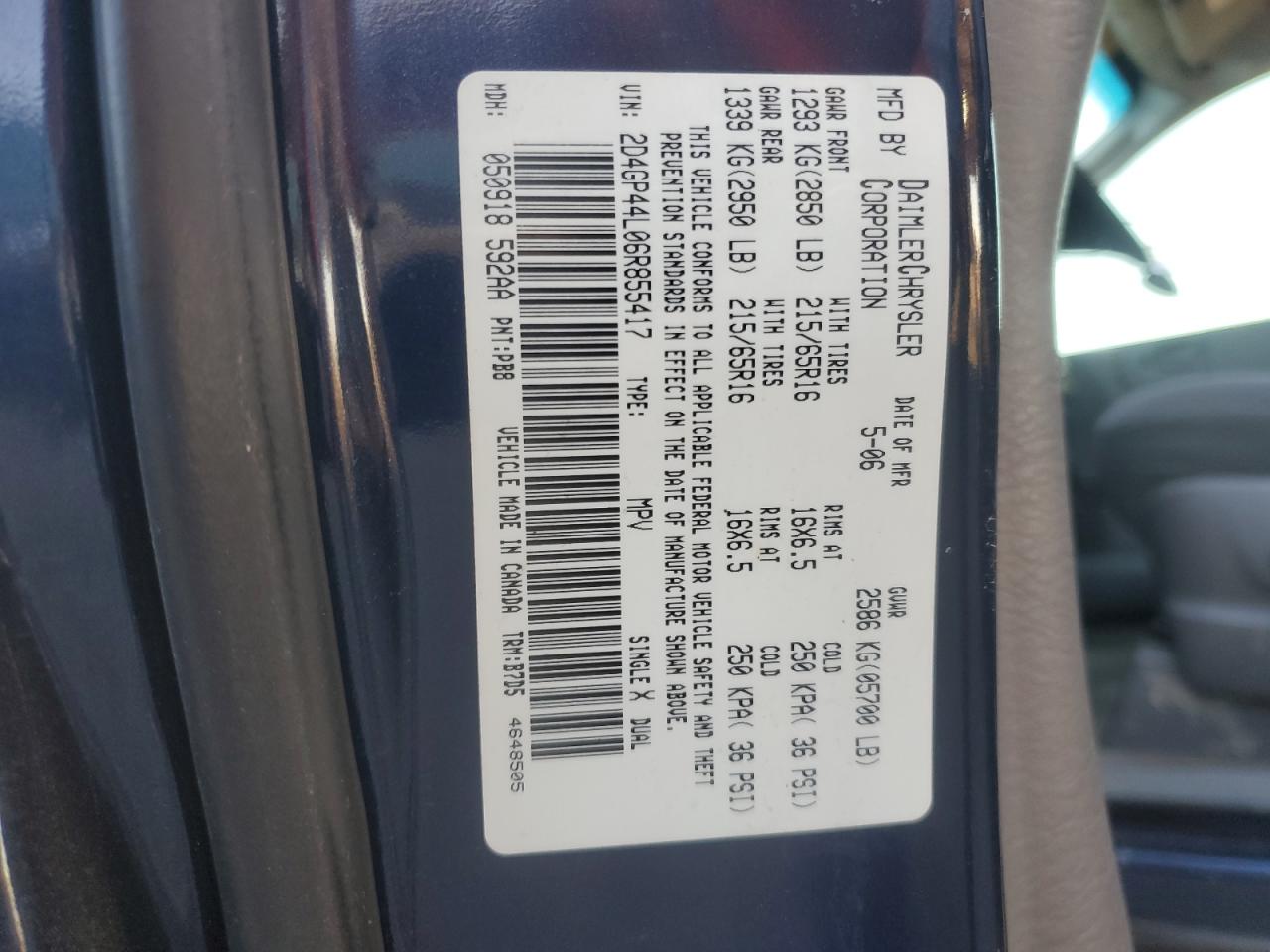 2006 Dodge Caravan - Image 15