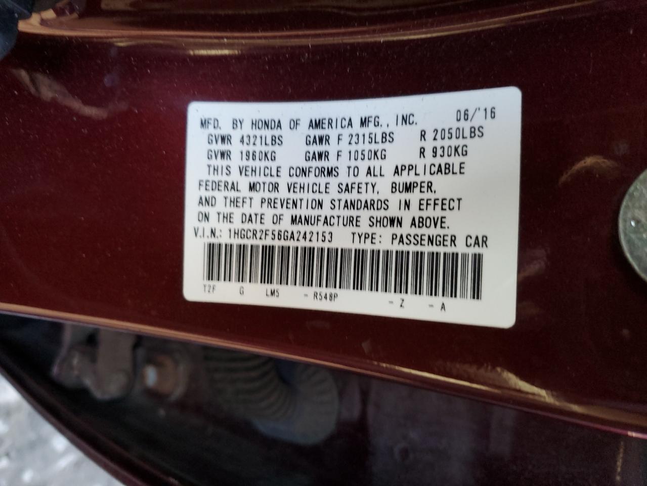 2016 Honda Accord - Image 13