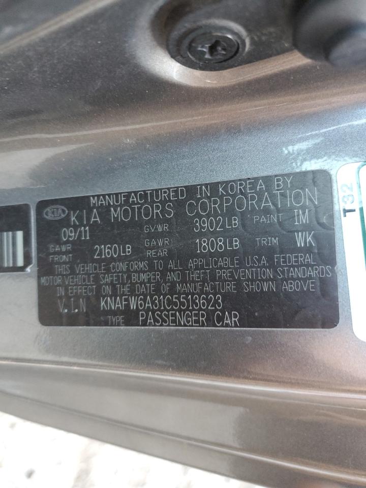 2012 Kia Forte Sx VIN: KNAFW6A31C5513623 Lot: 84113674