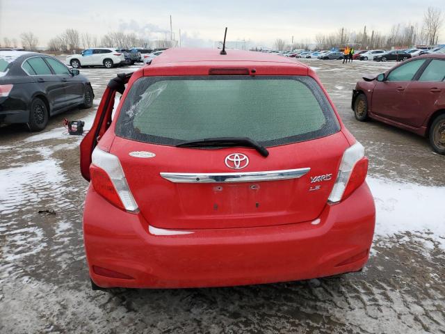  TOYOTA YARIS 2012 Czerwony