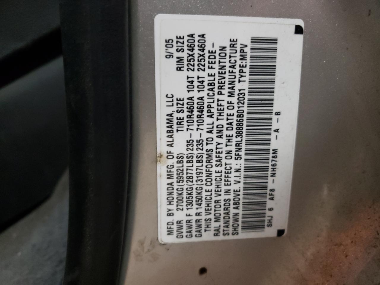 2006 Honda Odyssey - Image 13