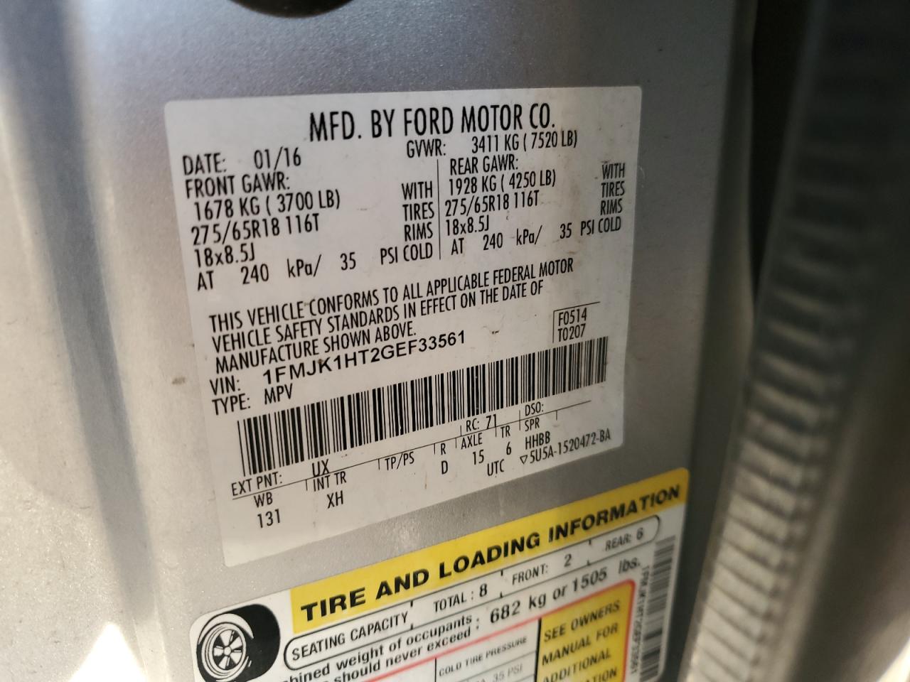 2016 Ford Expedition - Image 14