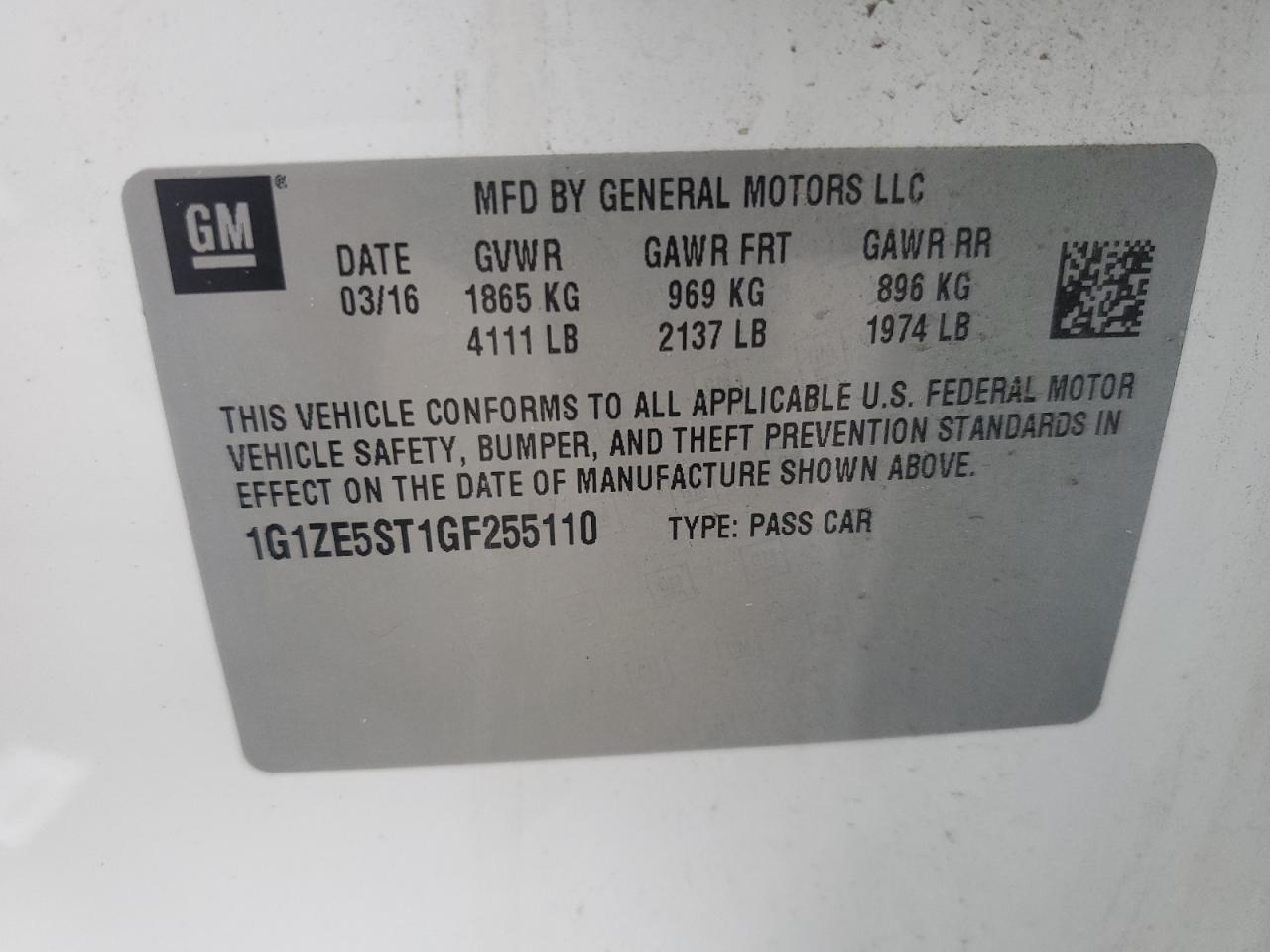2016 Chevrolet Malibu - Image 15