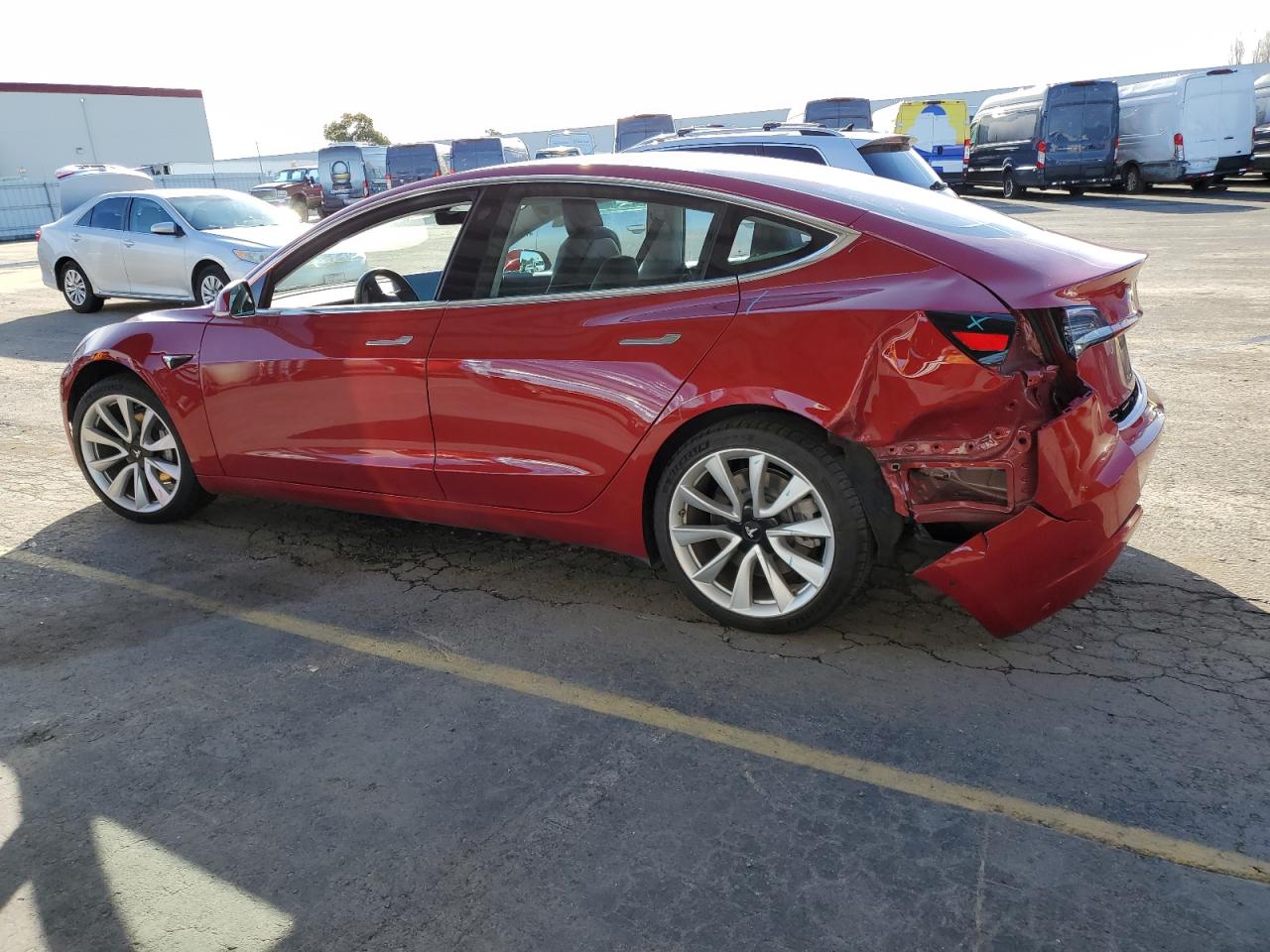 VIN 5YJ3E1EA3JF031168 2018 TESLA MODEL 3 no.2