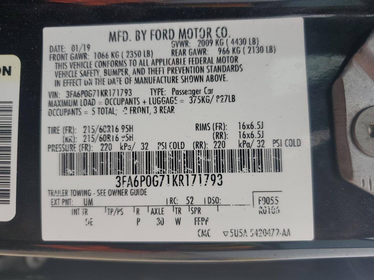 2019 Ford Fusion - Image 14