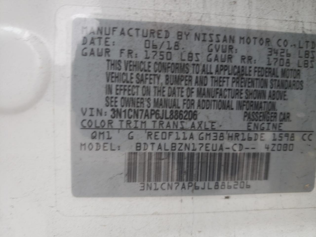 2018 Nissan Versa - Image 15