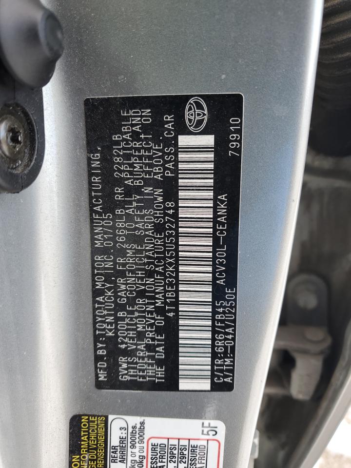 2005 Toyota Camry Le VIN: 4T1BE32KX5U532748 Lot: 80499184