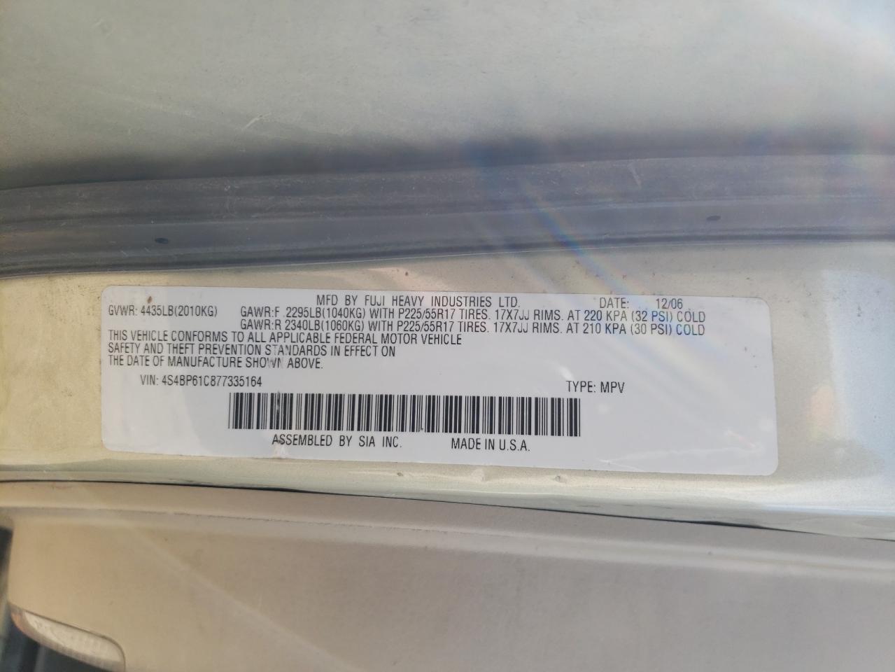 2007 Subaru Outback - Image 13