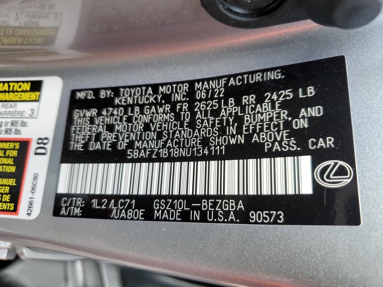 2022 Lexus ES - Image 14