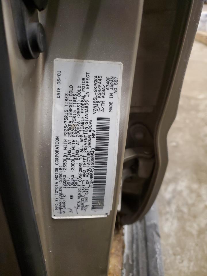 2001 Toyota 4Runner Sr5 VIN: JT3HN86R919059543 Lot: 84839584