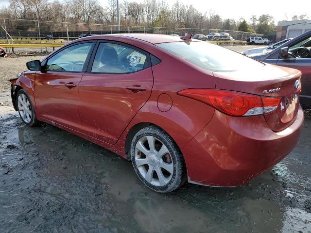  HYUNDAI ELANTRA 2012 Red