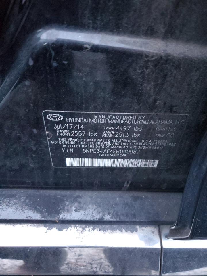 VIN 5NPE34AF4FH040987 2015 HYUNDAI SONATA no.12