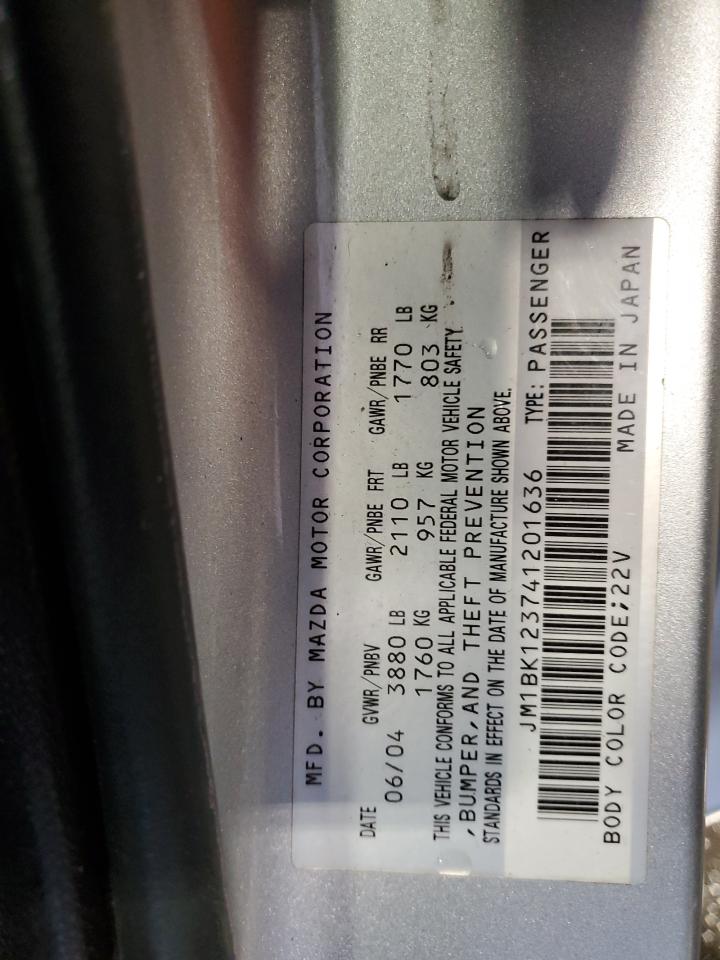 2004 Mazda 3 S VIN: JM1BK123741201636 Lot: 86181634