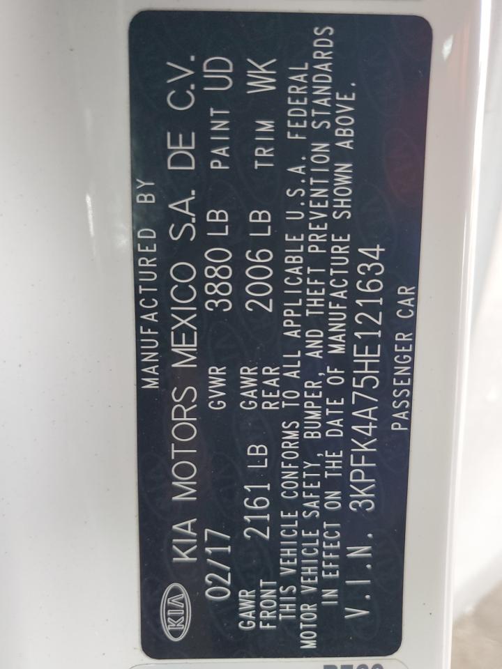 3KPFK4A75HE121634 2017 KIA FORTE - Image 13