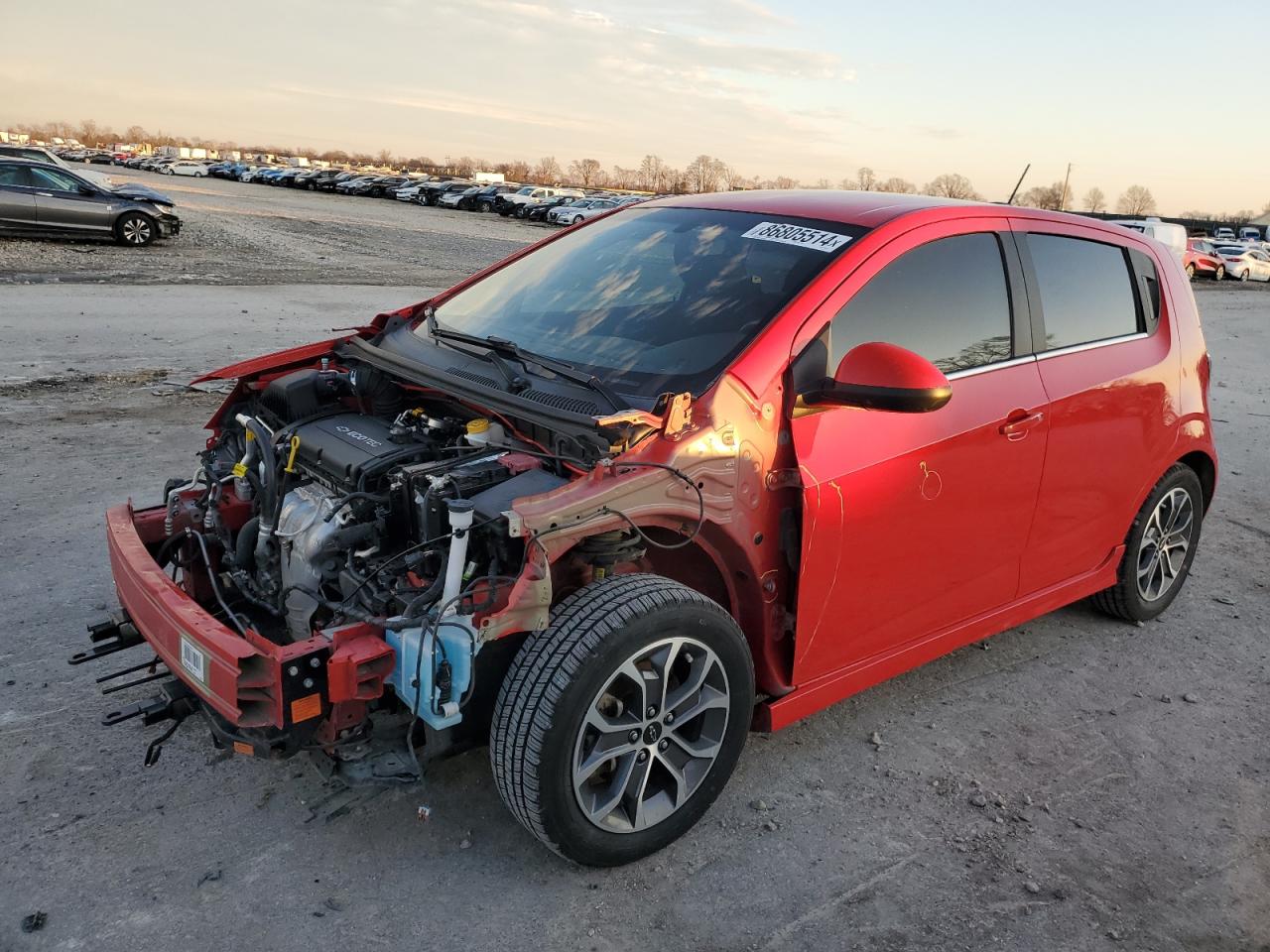 2018 Chevrolet Sonic Lt red null gas 1G1JD6SH3J4121736 photo #1