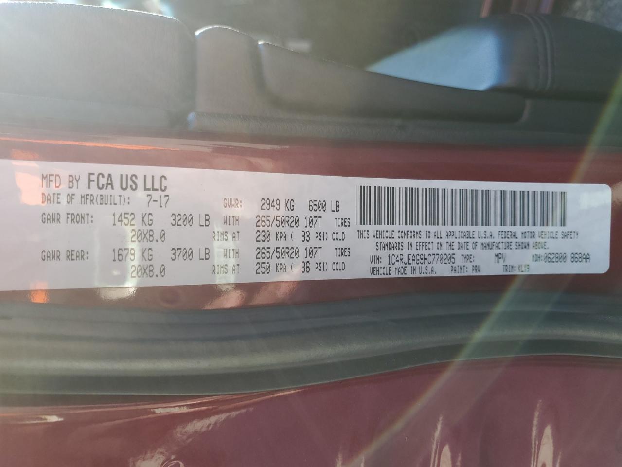 2017 Jeep Grand Cherokee - Image 15