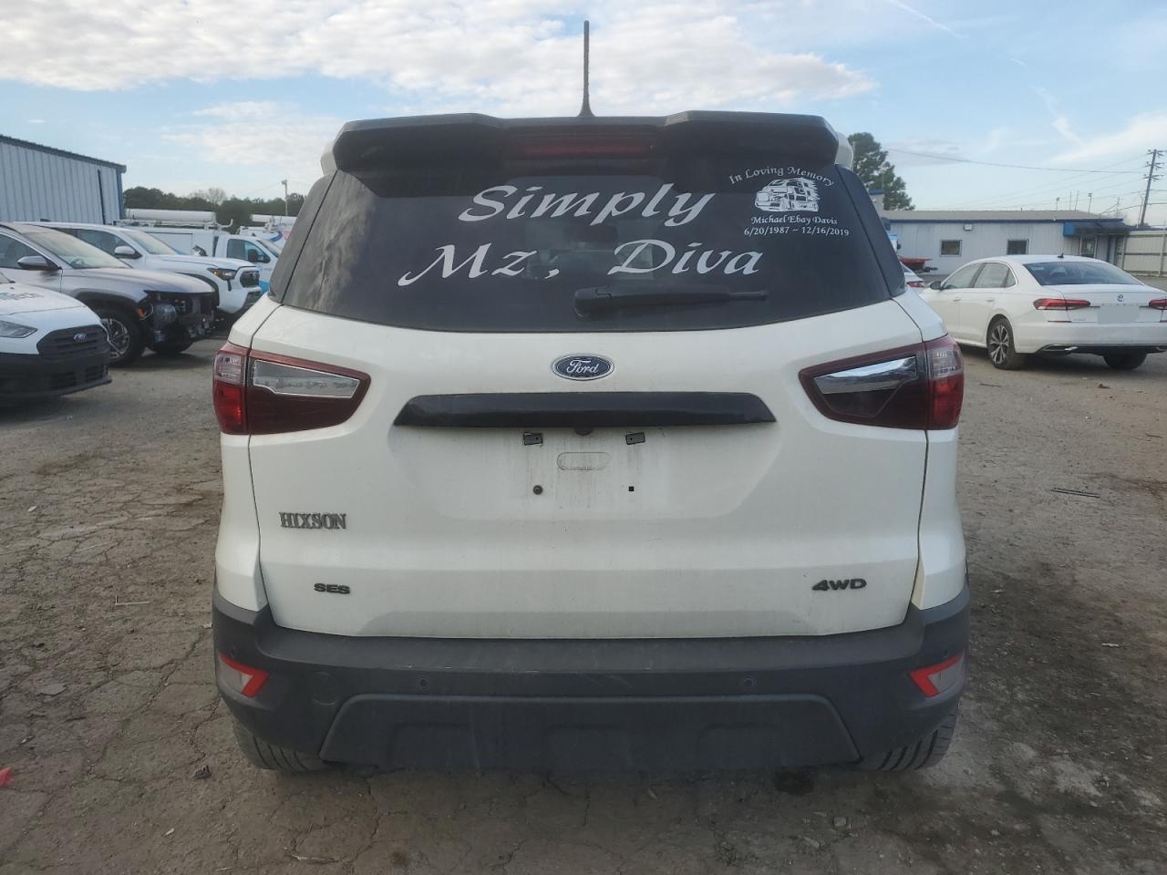 2021 Ford Ecosport Ses VIN: MAJ6S3JL8MC404110 Lot: 86309214