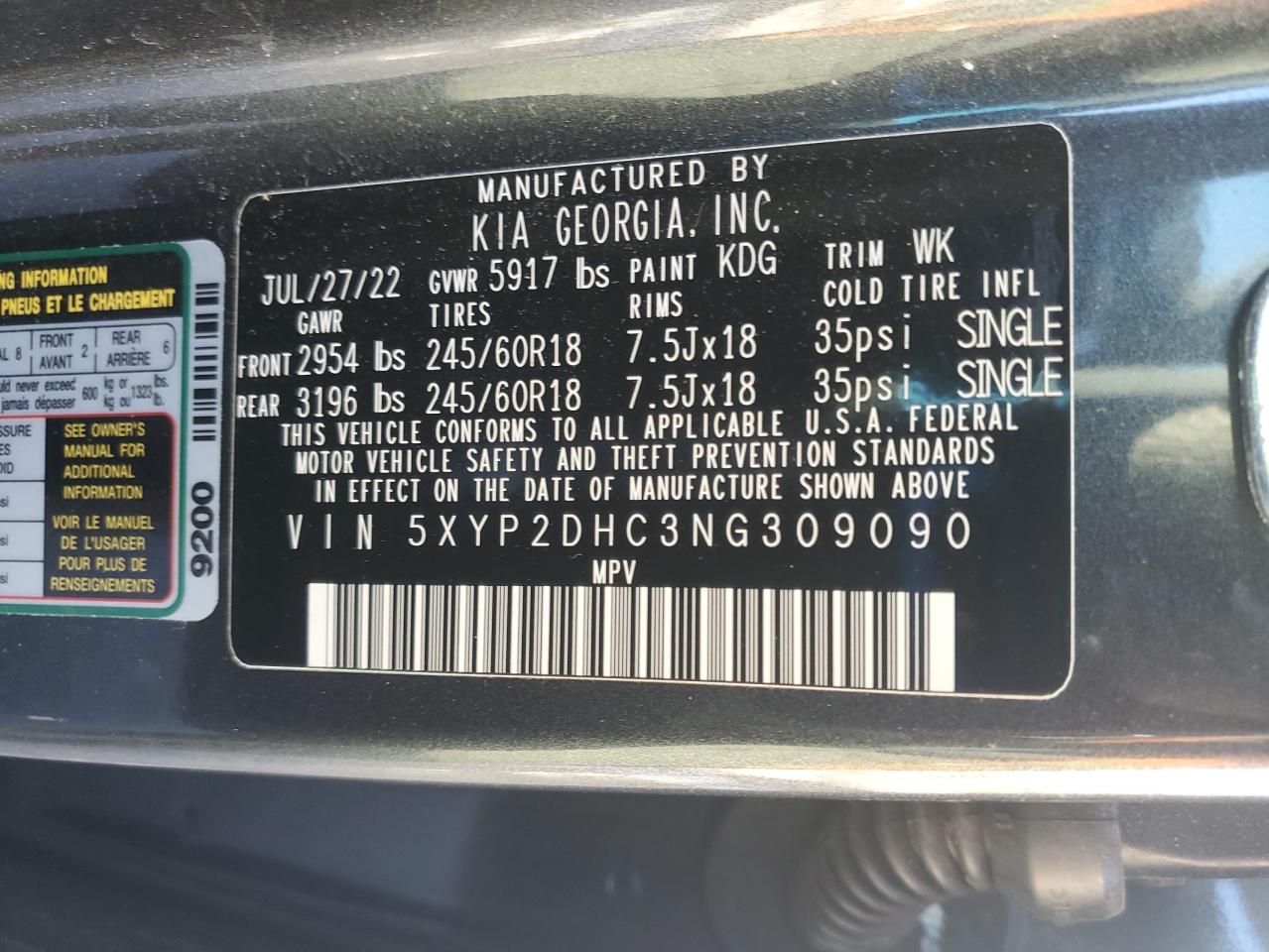 2022 Kia Telluride - Image 13