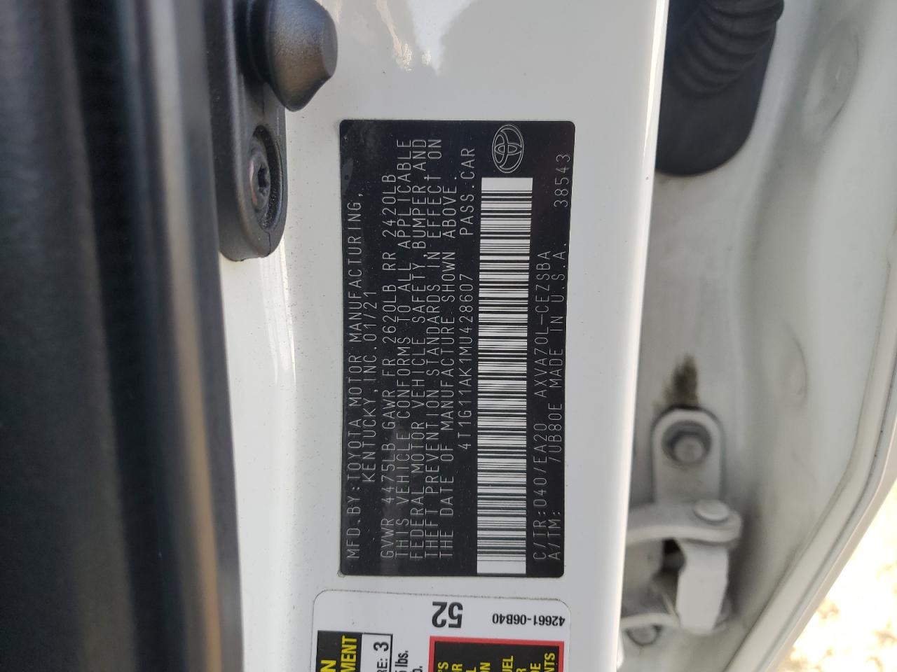 2021 Toyota Camry - Image 12