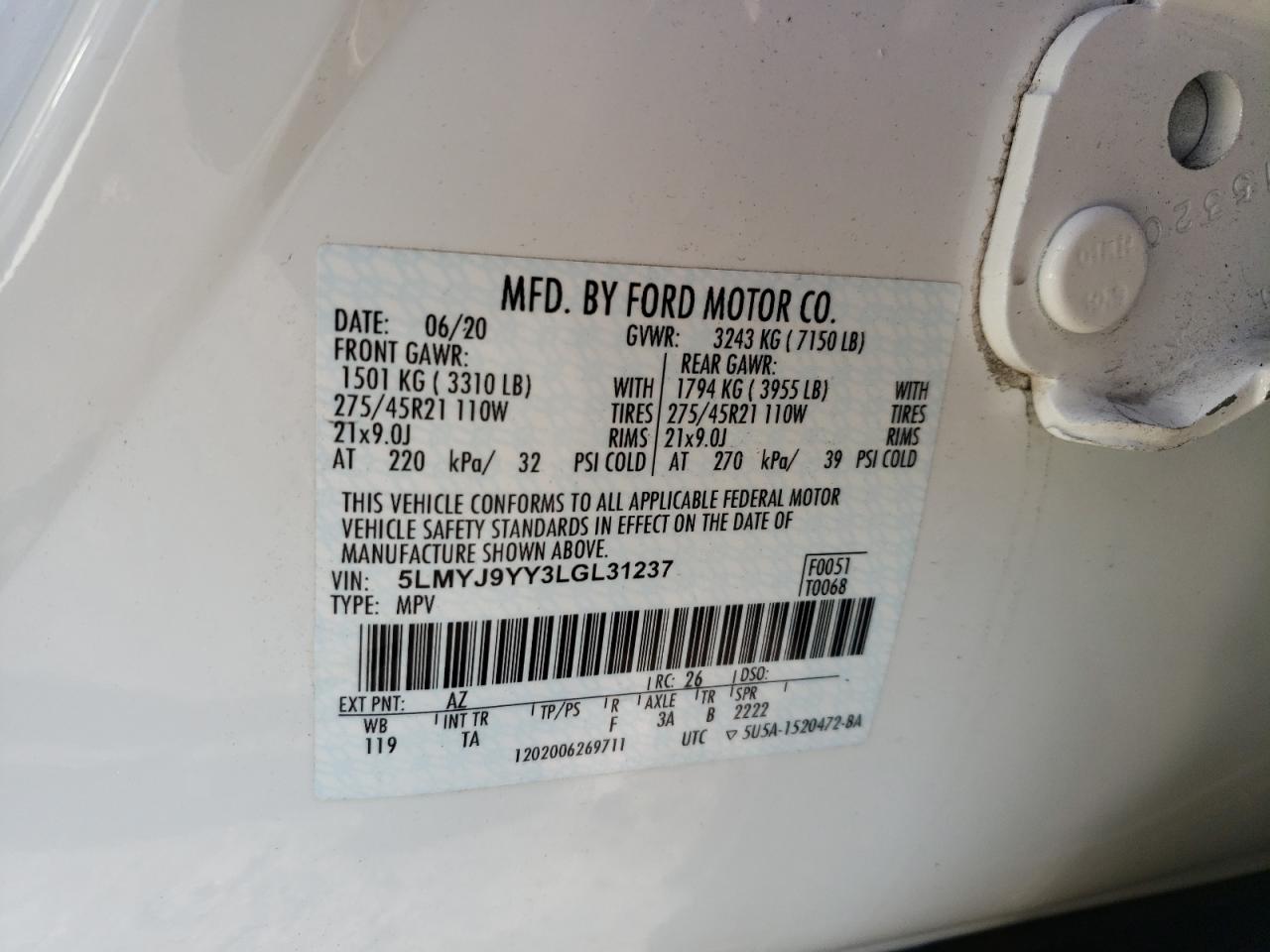 2020 Lincoln Aviator - Image 14