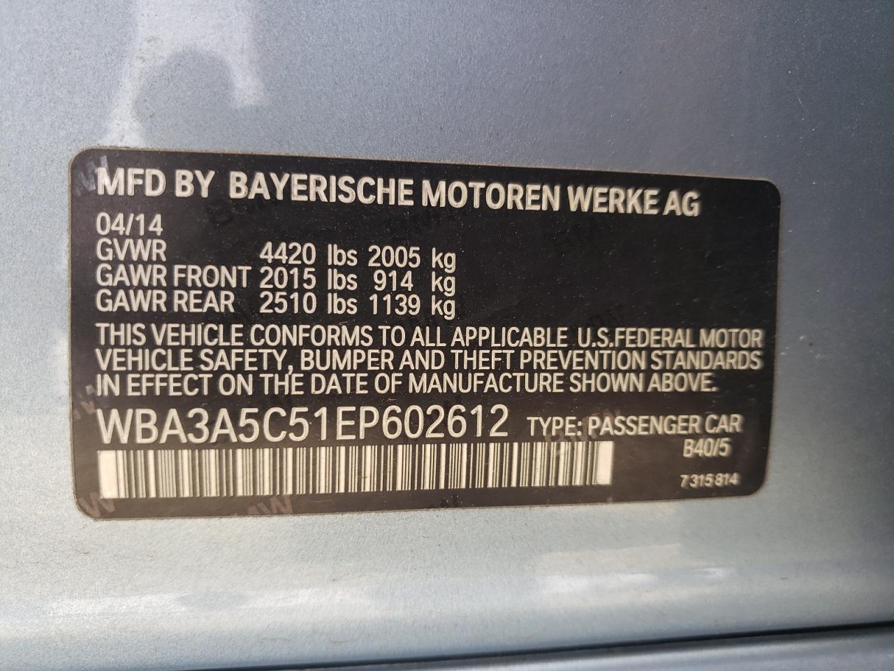 2014 BMW 3er - Image 12