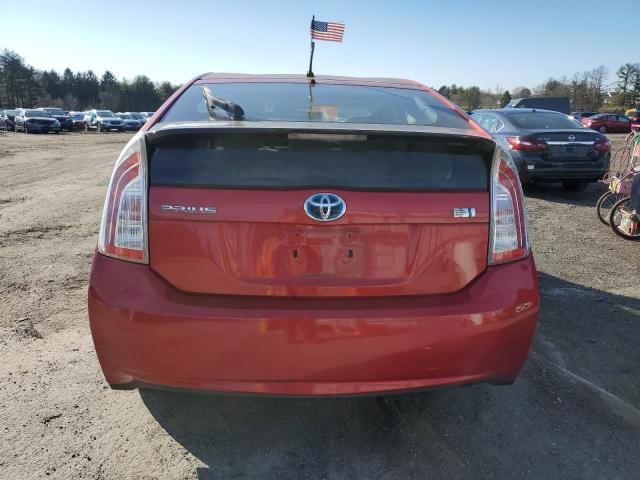  TOYOTA PRIUS 2012 Red