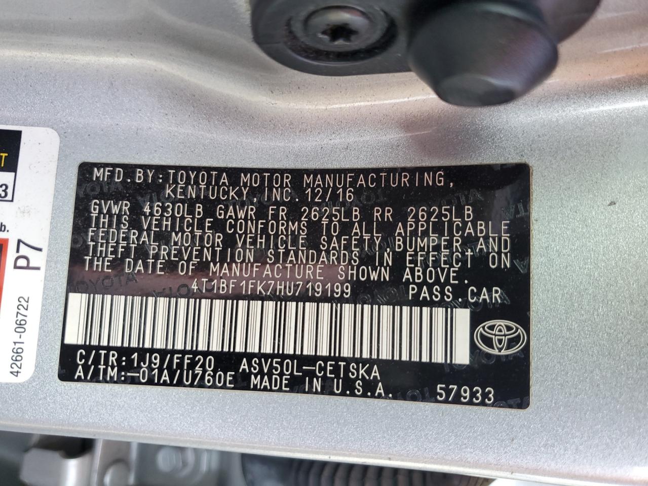 2017 Toyota Camry - Image 13