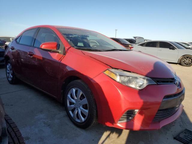  TOYOTA COROLLA 2016 Czerwony