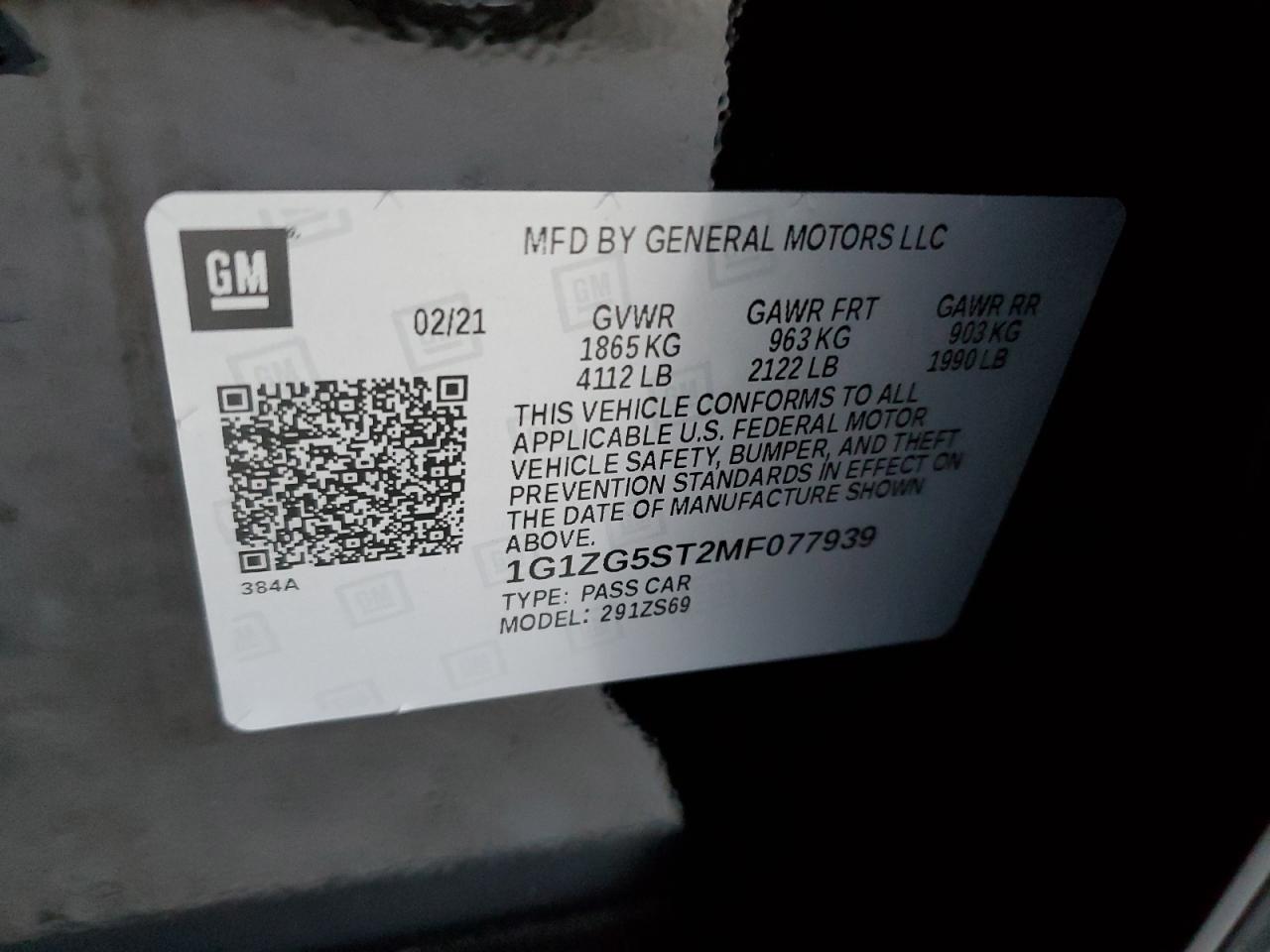 2021 Chevrolet Malibu - Image 12