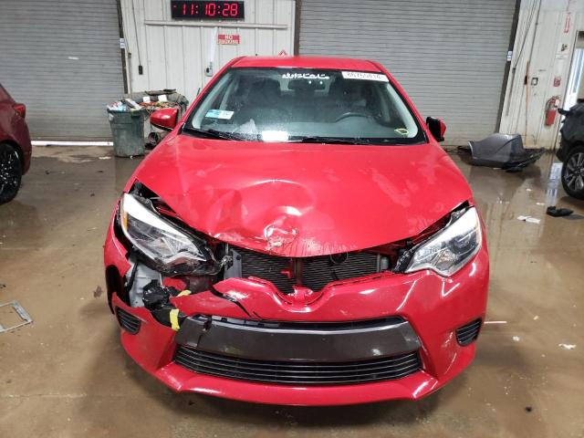  TOYOTA COROLLA 2016 Czerwony