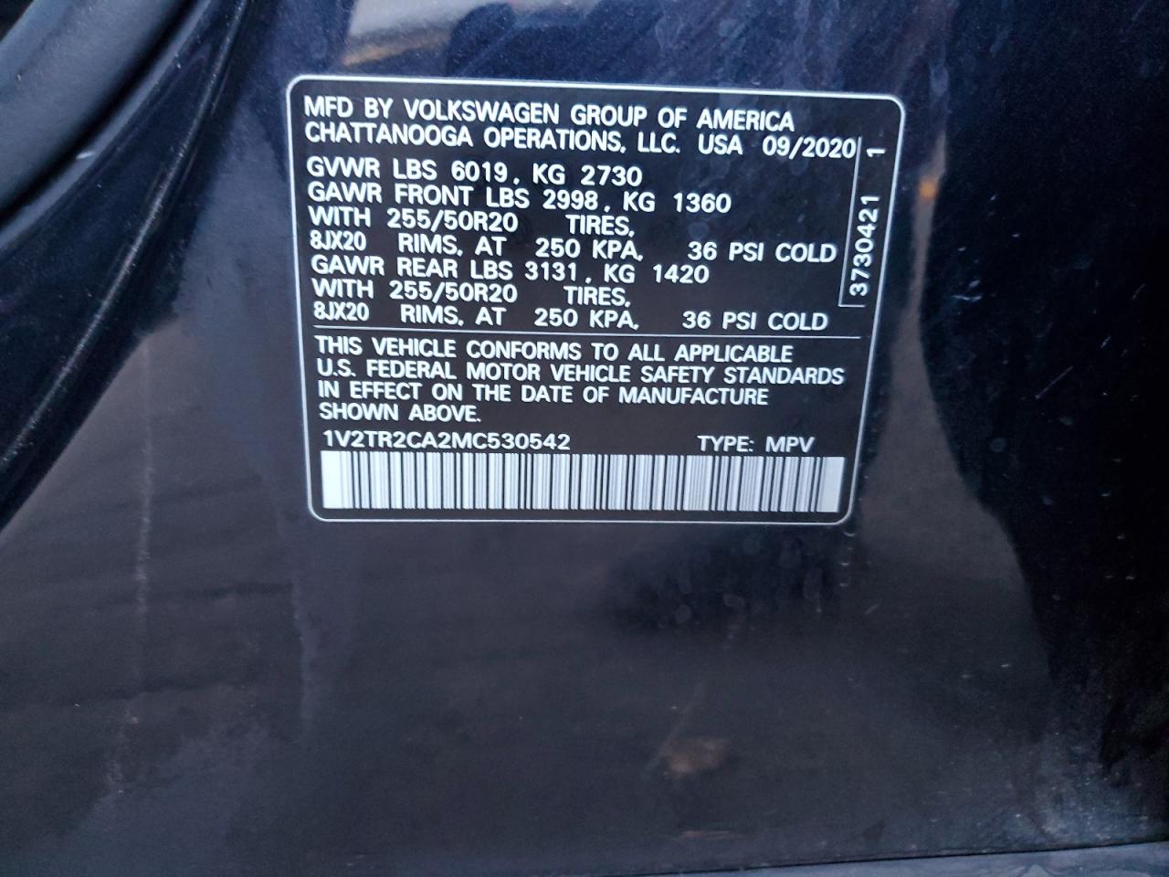 2021 Volkswagen Atlas - Image 12