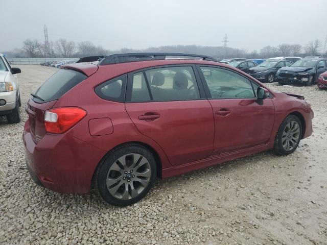  SUBARU IMPREZA 2015 Бордовий