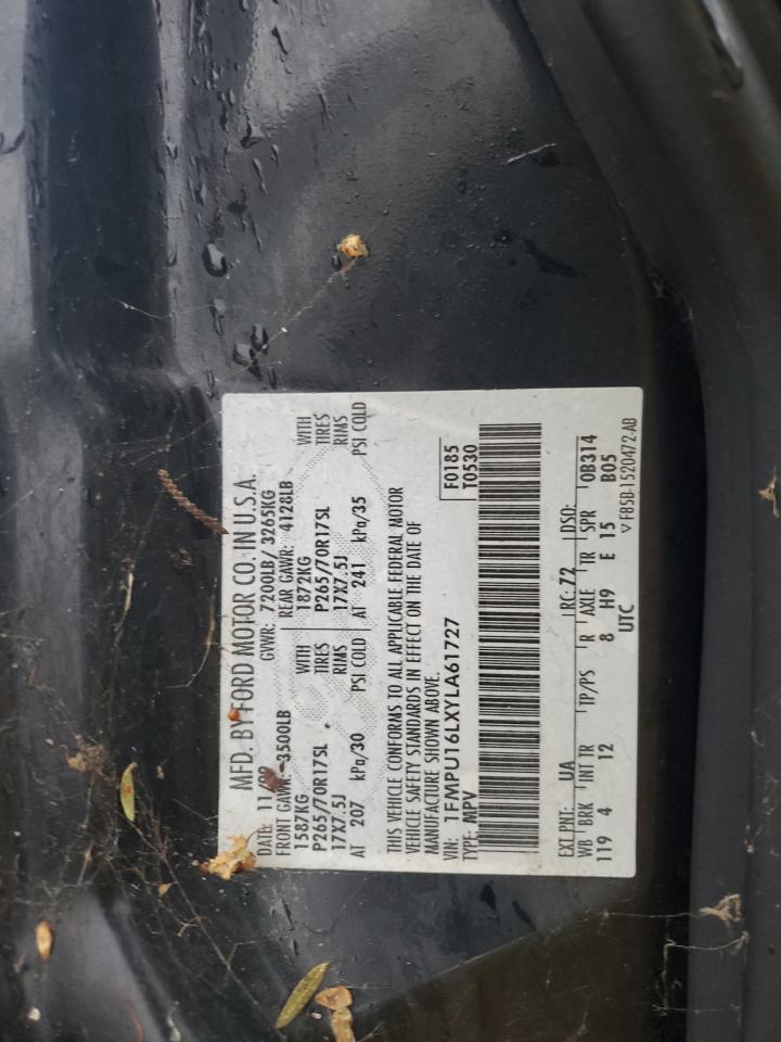 2000 Ford Expedition Xlt VIN: 1FMPU16LXYLA61727 Lot: 85990684