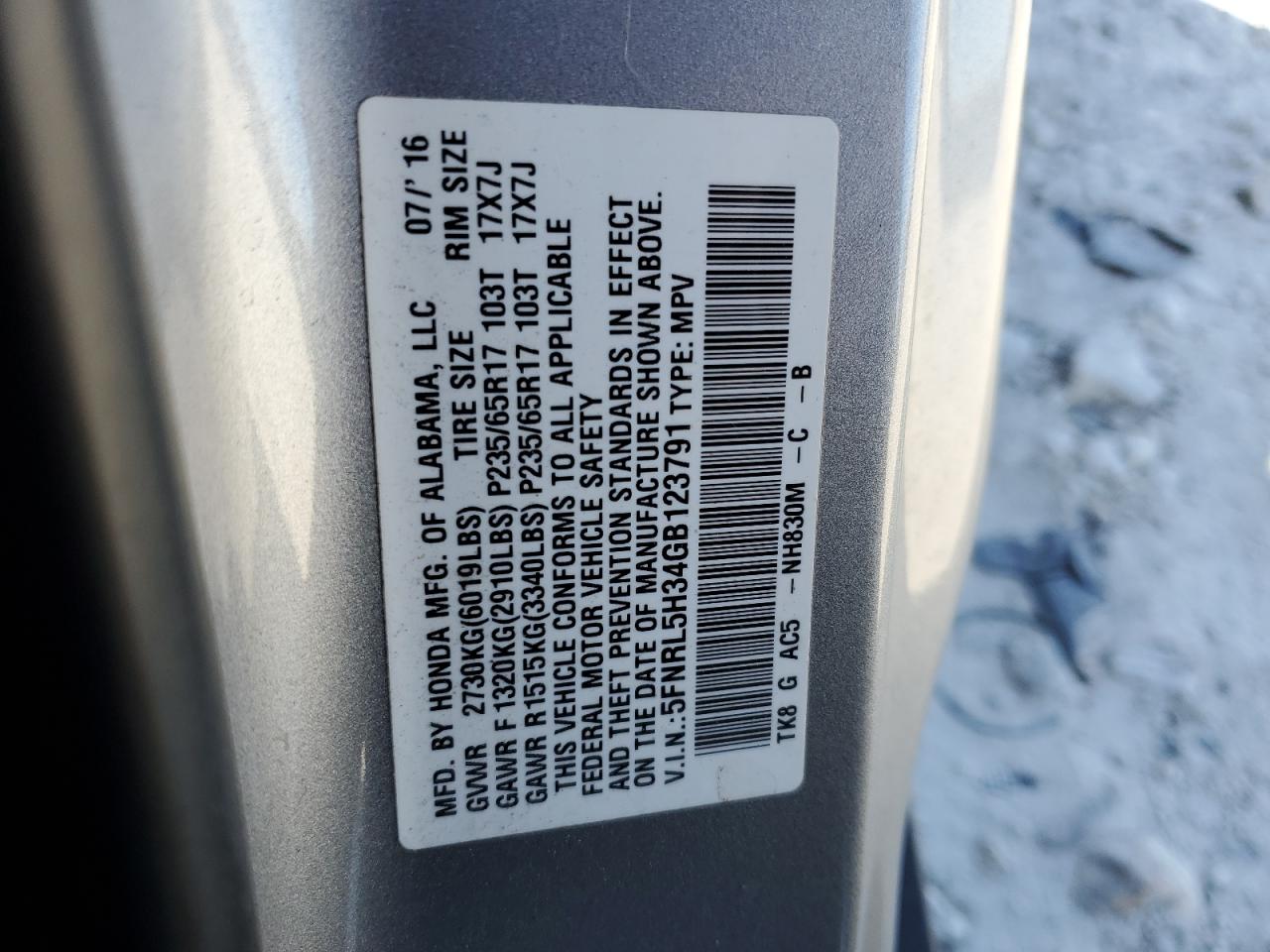 2016 Honda Odyssey - Image 13
