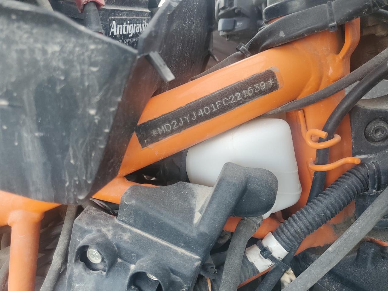 2015 Ktm 390 Duke VIN: MD2JYJ401FC221539 Lot: 84920824