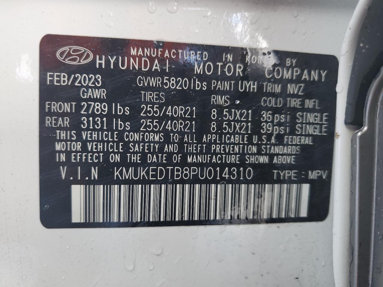 2023 Genesis Gv60 Performance VIN: KMUKEDTB8PU014310 Lot: 84053924