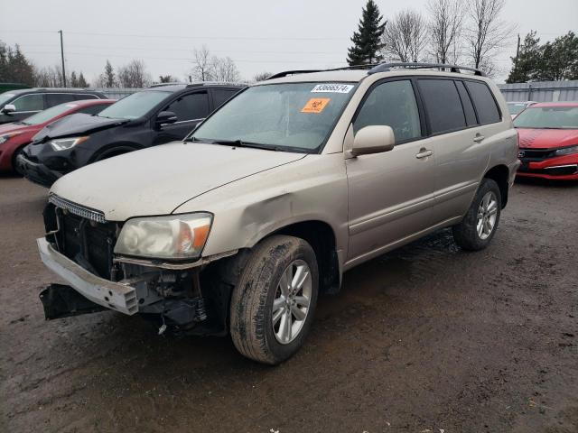 2006 TOYOTA HIGHLANDER HYBRID for sale at Copart ON - TORONTO