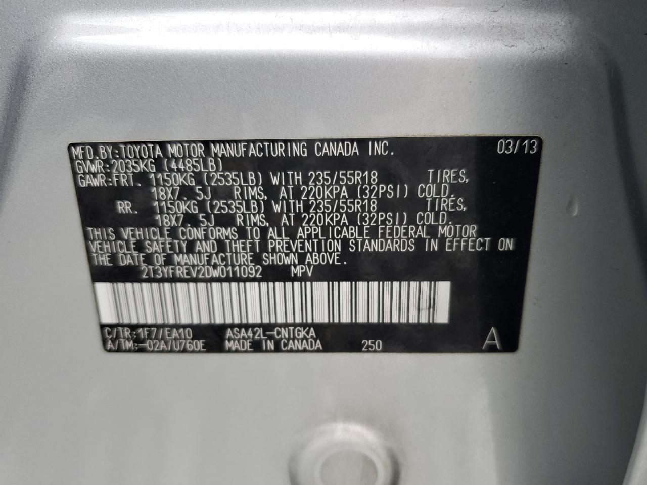 2013 Toyota RAV 4 - Image 15