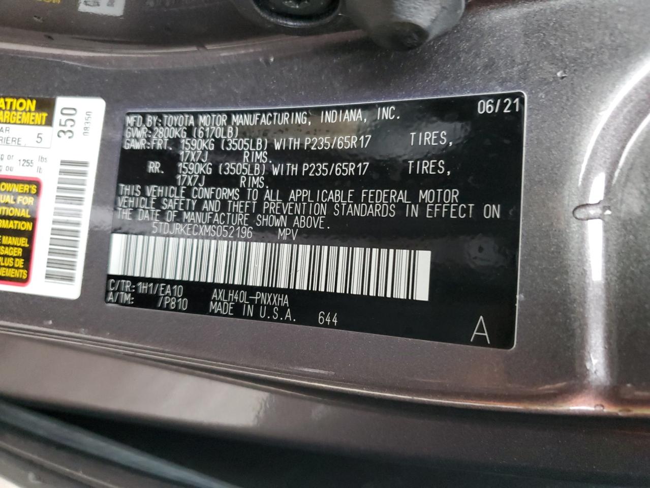 2021 Toyota Sienna - Image 15