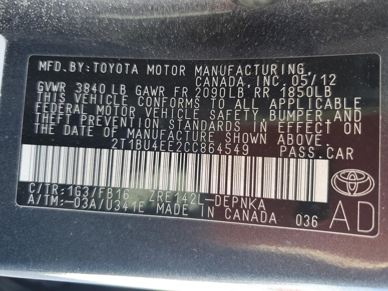 2012 Toyota Corolla - Image 14