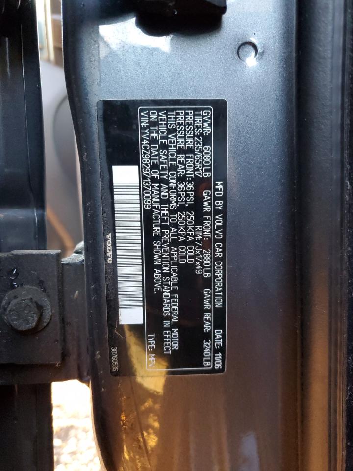 2007 Volvo Xc90 3.2 VIN: YV4CZ982971370099 Lot: 85068374