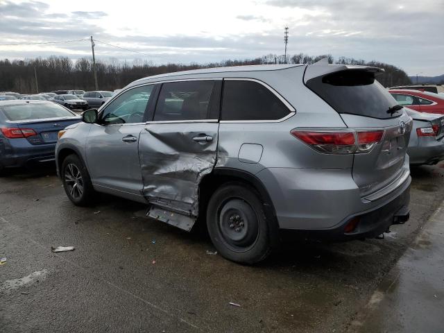  TOYOTA HIGHLANDER 2016 Srebrny