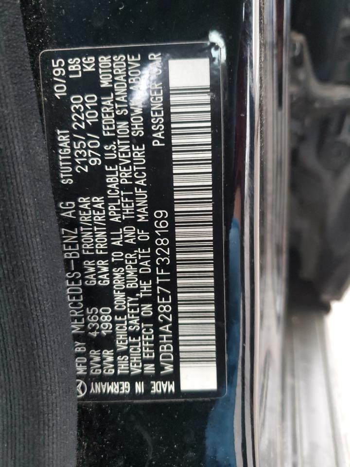 1996 Mercedes-Benz C 280 VIN: WDBHA28E7TF328169 Lot: 83653124