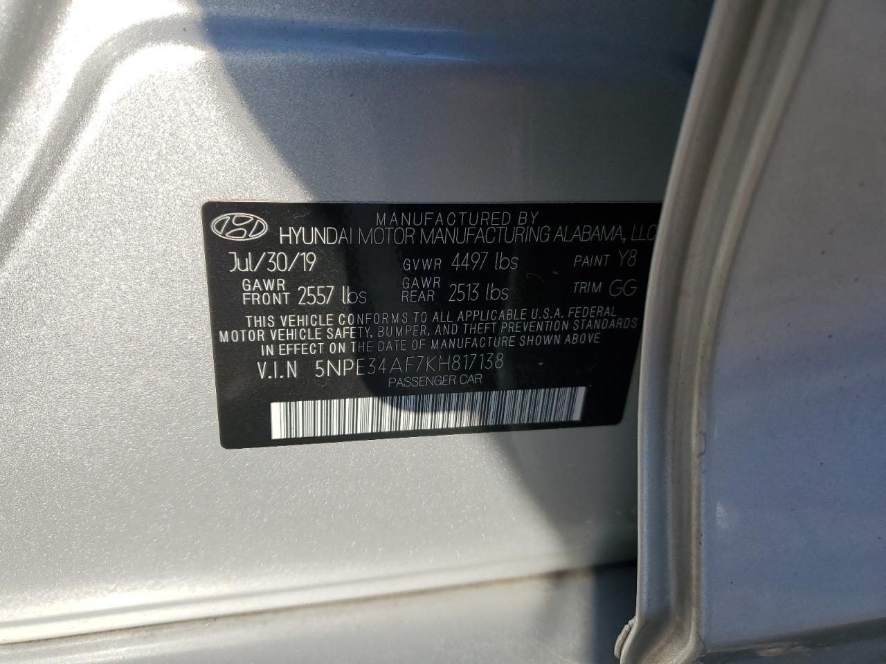 2019 Hyundai Sonata - Image 12