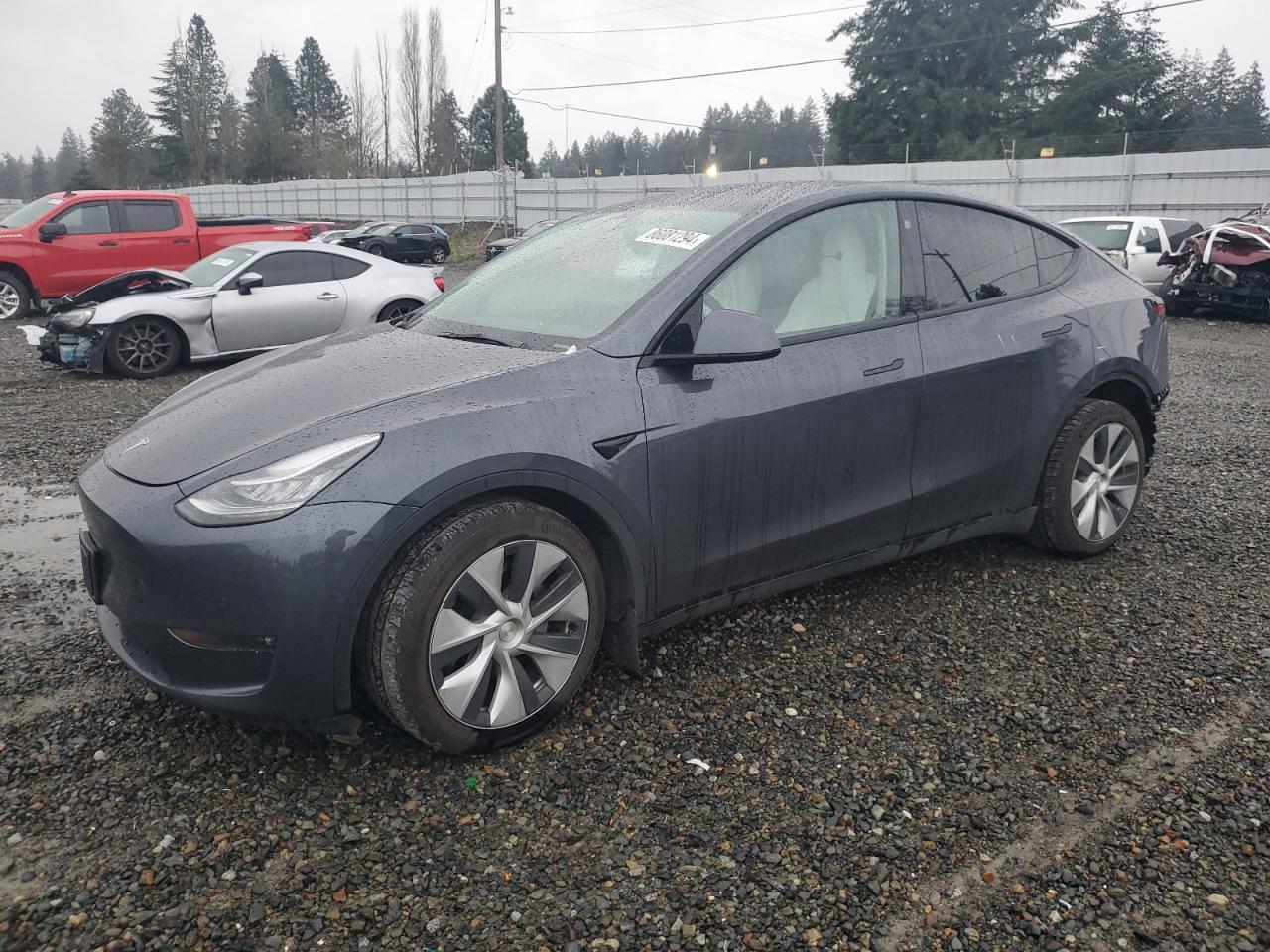 VIN 7SAYGDEE6NF343451 2022 TESLA MODEL Y no.1