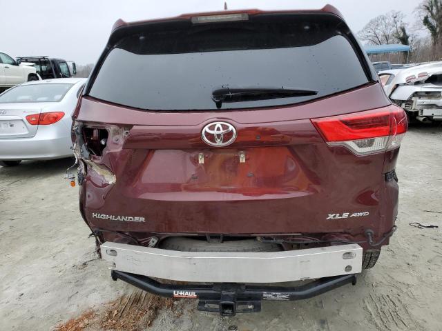  TOYOTA HIGHLANDER 2017 Burgundy