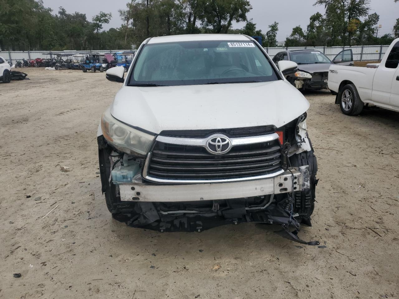 VIN 5TDZKRFH1GS172676 2016 TOYOTA HIGHLANDER no.5