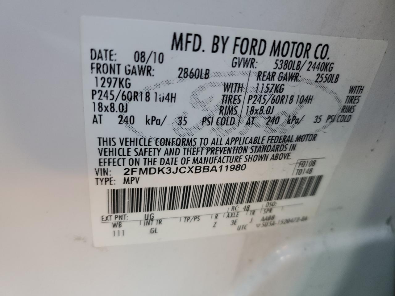 2011 Ford Edge - Image 12