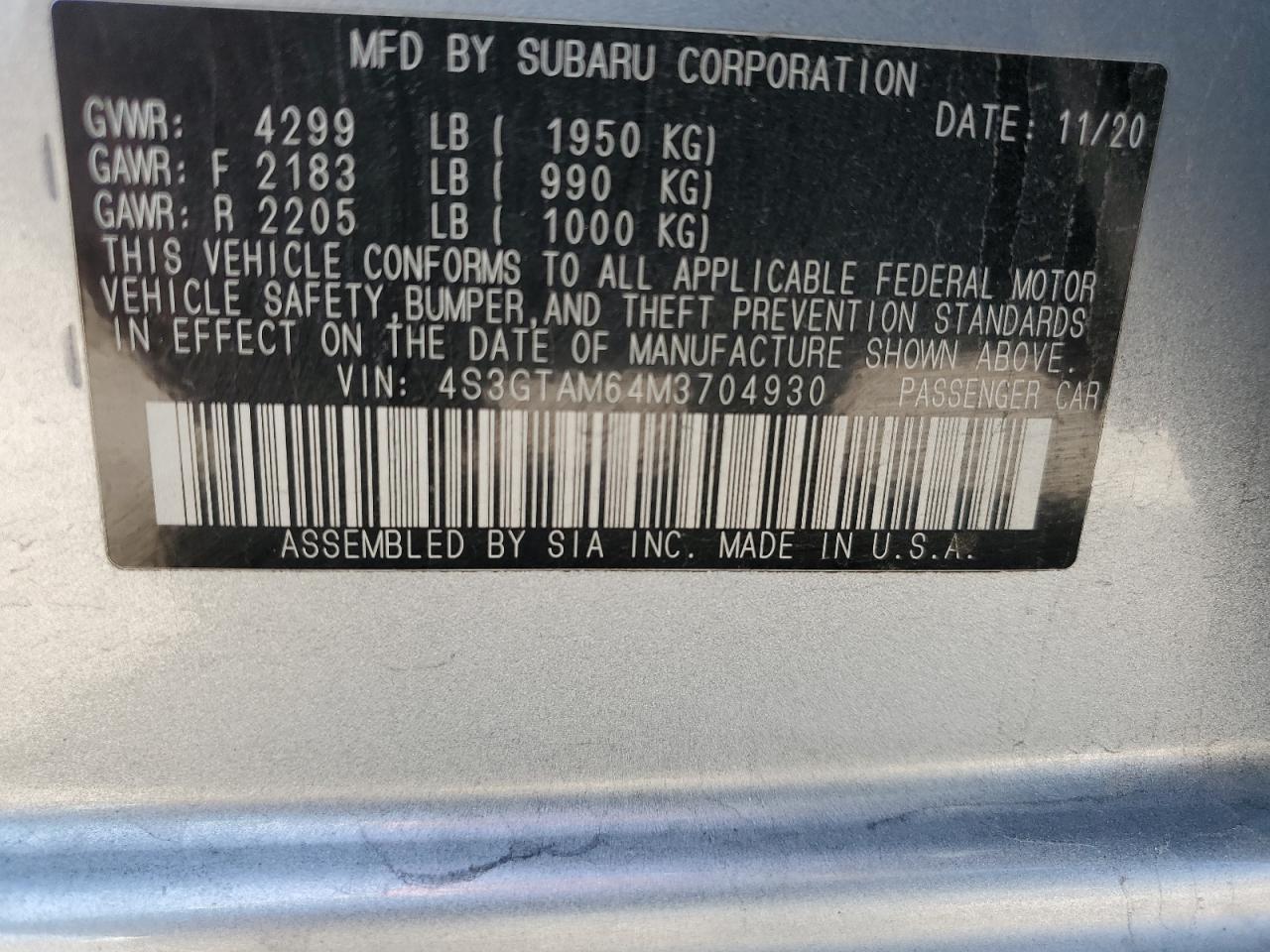 2021 Subaru Impreza - Image 13